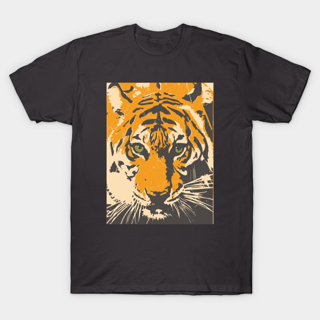 Tiger, Tiger Modern Graphic T-Shirt by wickedpretty